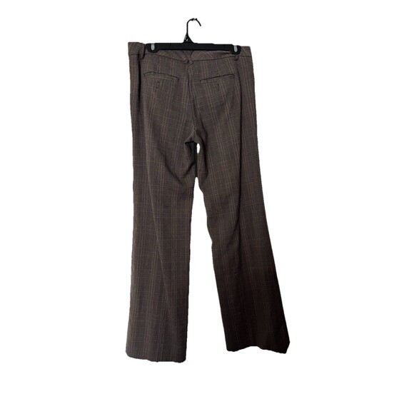 Plaid Bootcut Trouser Pants Size 4 Brown Twee Classic Preppy - Picture 2 of 7
